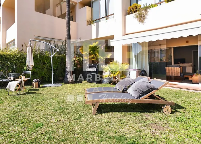 Chic Garden Flat 5min From * Marbella